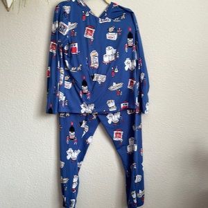 Costco print Munki Munki pajama set